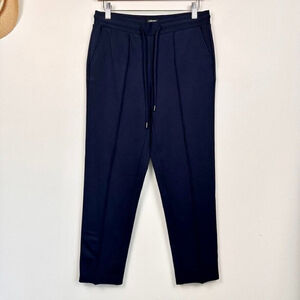 Olsen Womens Lisa Straight Leg Pants Size S Navy Blue Comfort